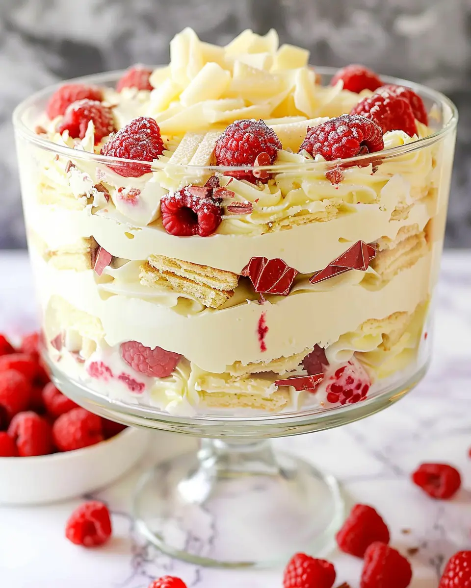 Raspberry White Chocolate Trifle: Easy Indulgence for Dessert Lovers