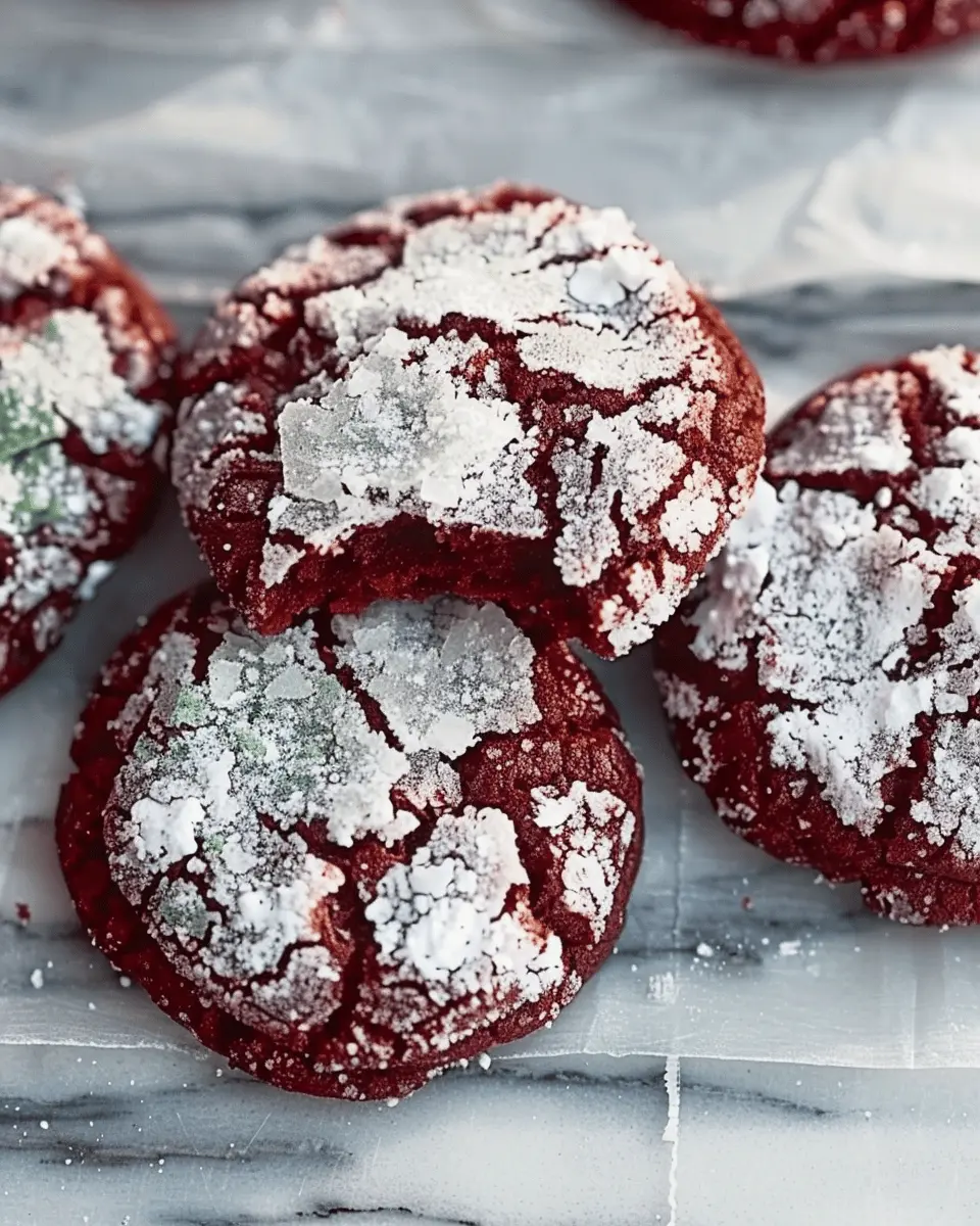 Fudgy Red Velvet Crinkle Cookies: The Best Indulgent Treat