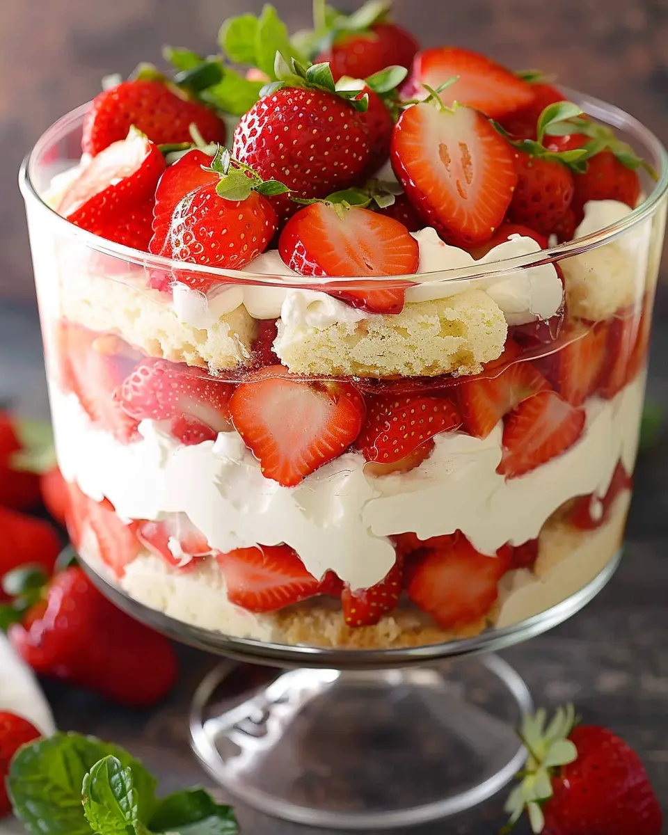 Classic Strawberry Shortcake Trifle: Easy Indulgence for Everyone