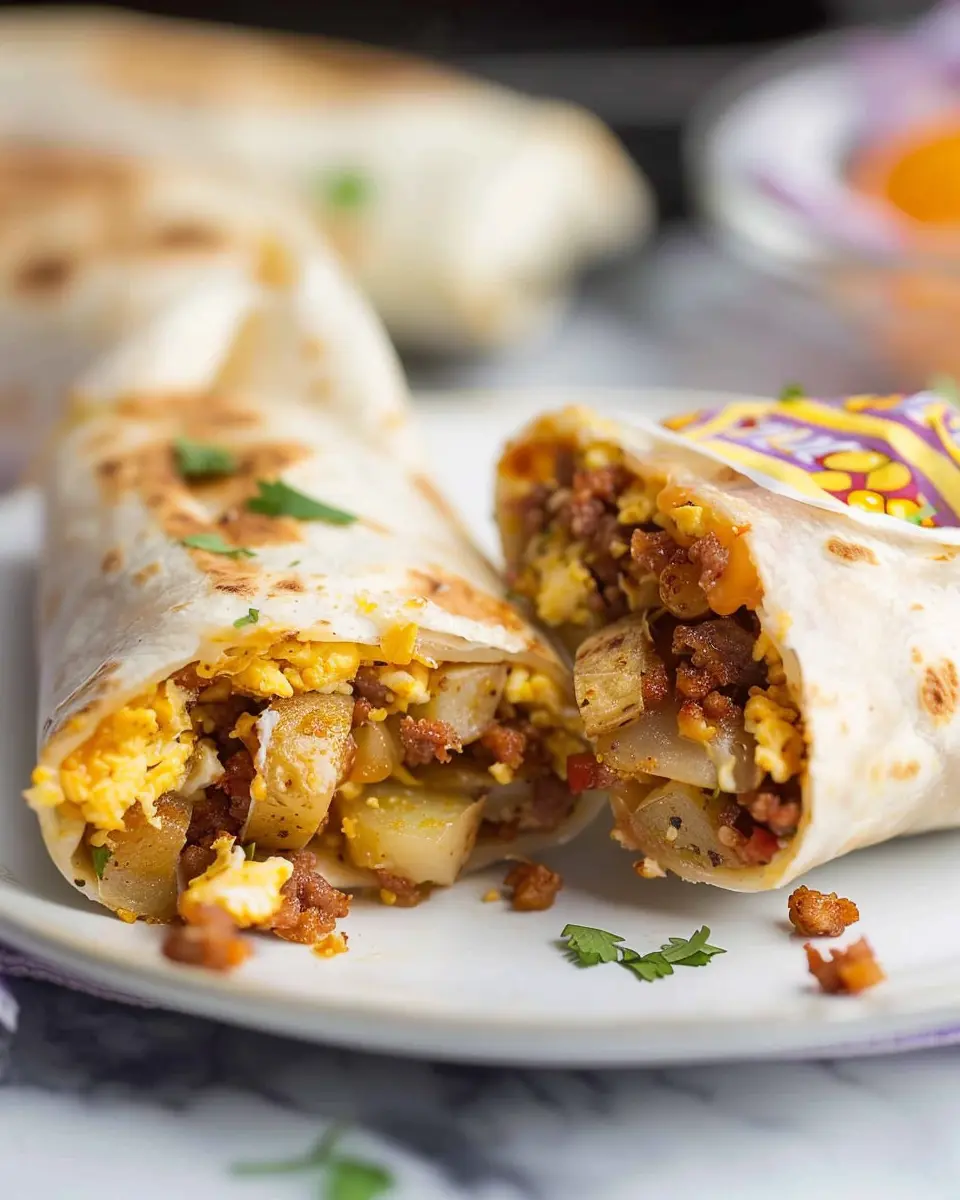 Chorizo Breakfast Burritos: Easy Potatoes and Eggs Delight