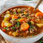 Vegetable-Loaded Hamburger Soup