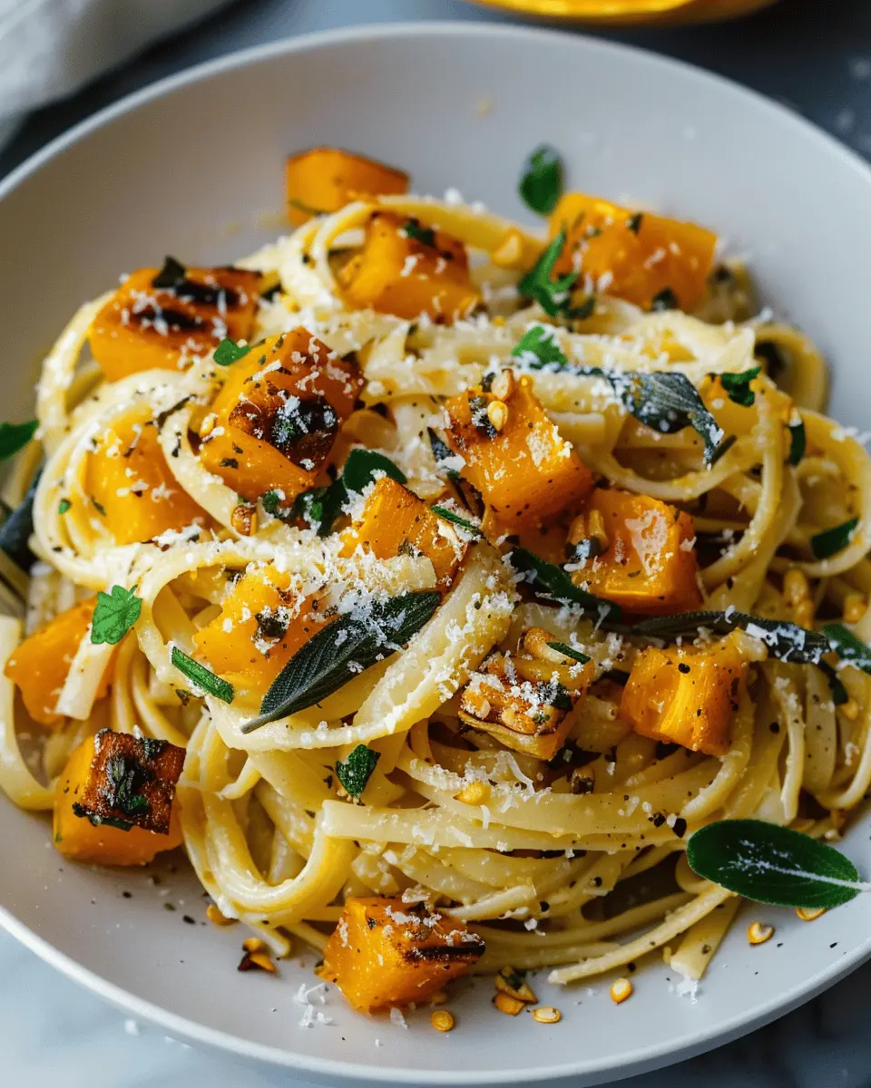 Butternut Squash and Sage Pasta: A Cozy and Indulgent Delight