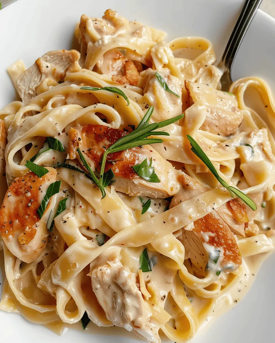 Creamy Chicken Pasta: A Comforting Indulgence with Turkey Bacon