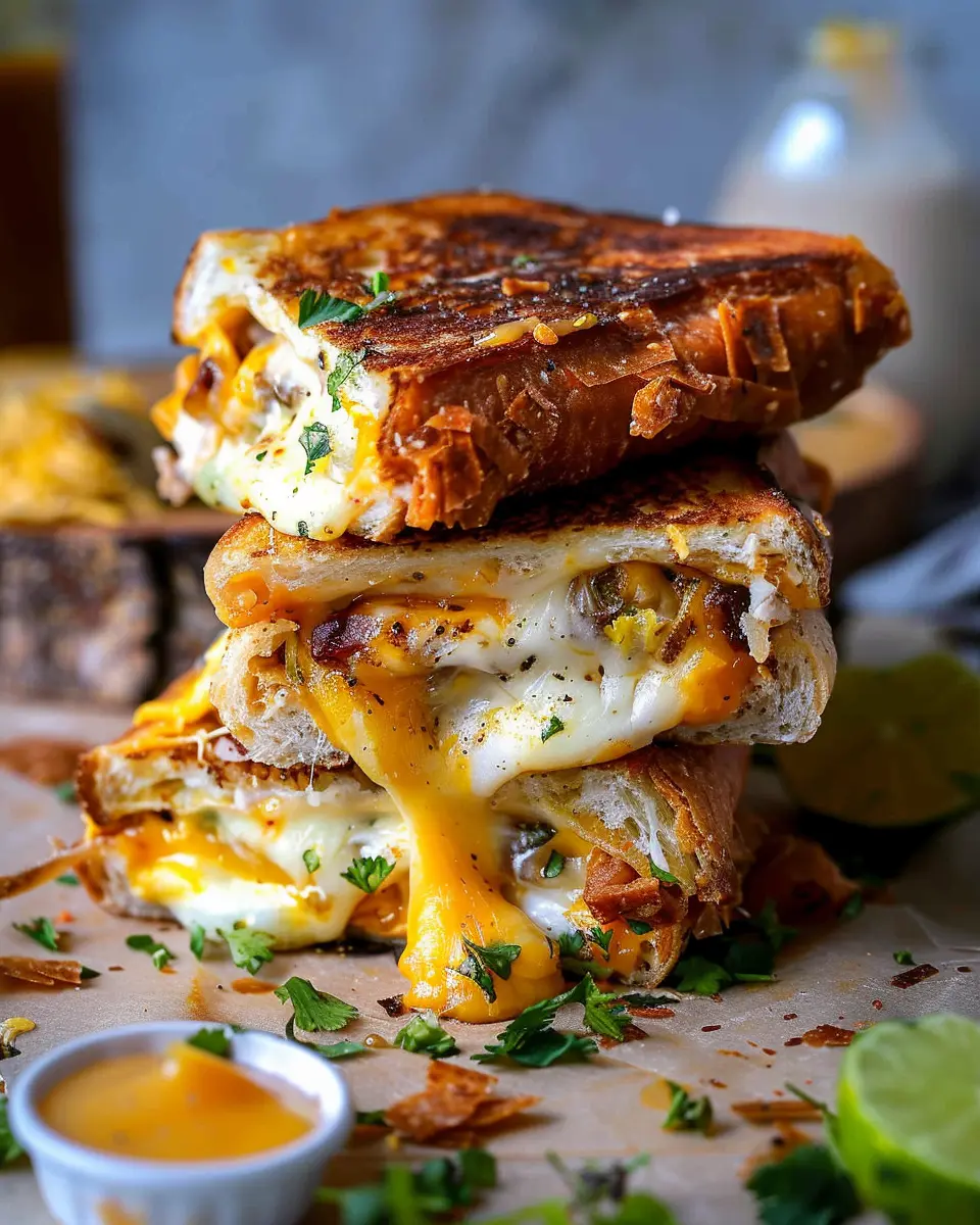 Breakfast Burrito Grilled Cheese: The Best Turkey Bacon Delight
