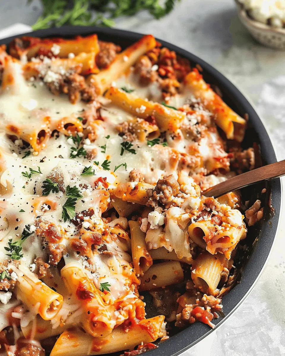 Baked Ziti with Sausage and Ricotta: A Comforting Delight