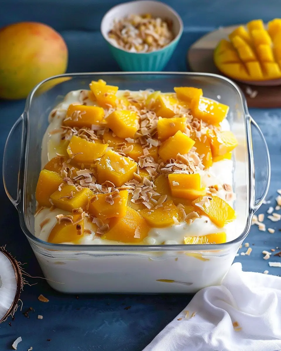 Tropical Mango Coconut Trifle: An Indulgent No-Bake Delight