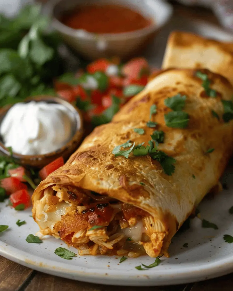 Chicken Chimichangas: The Best Indulgent Homemade Delight