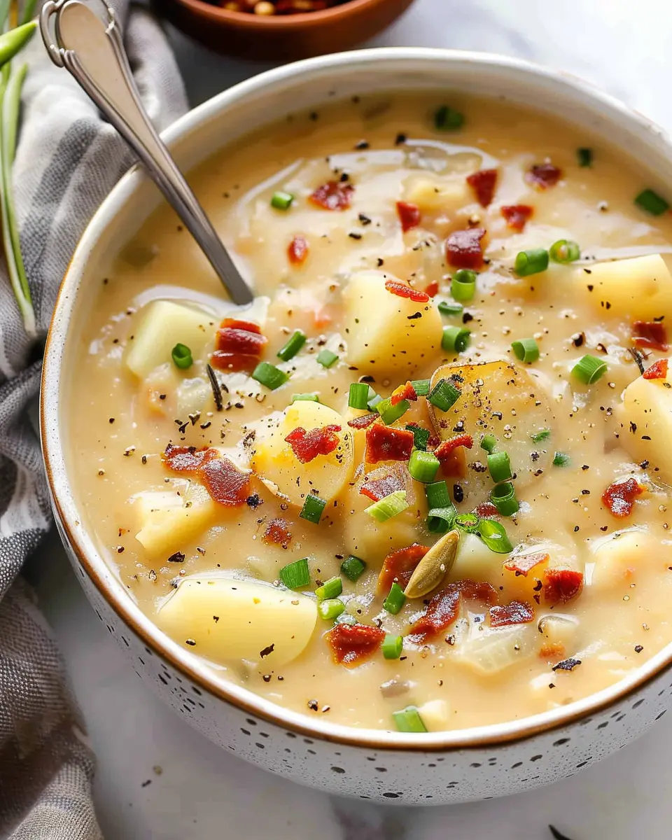 Crock Pot Potato Soup: Easy Comfort Food with Turkey Bacon Twist