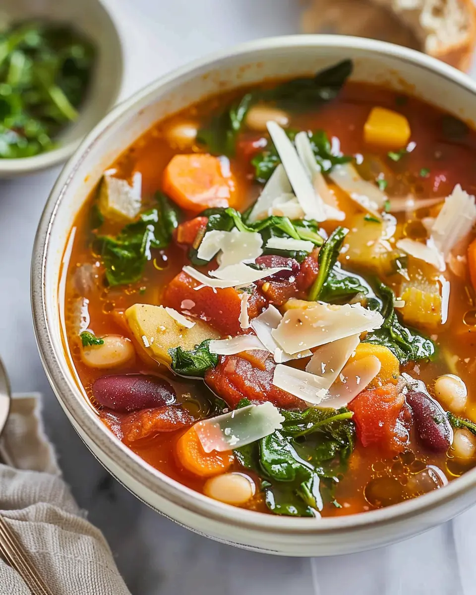 Classic Minestrone Soup: A Comforting Twist with Turkey Bacon
