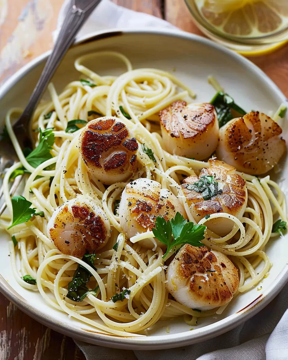 Quick Easy Lemon Garlic Scallop Pasta: A Delightful Dinner Solution