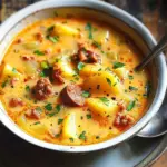 Spanish Potato Soup with Chorizo