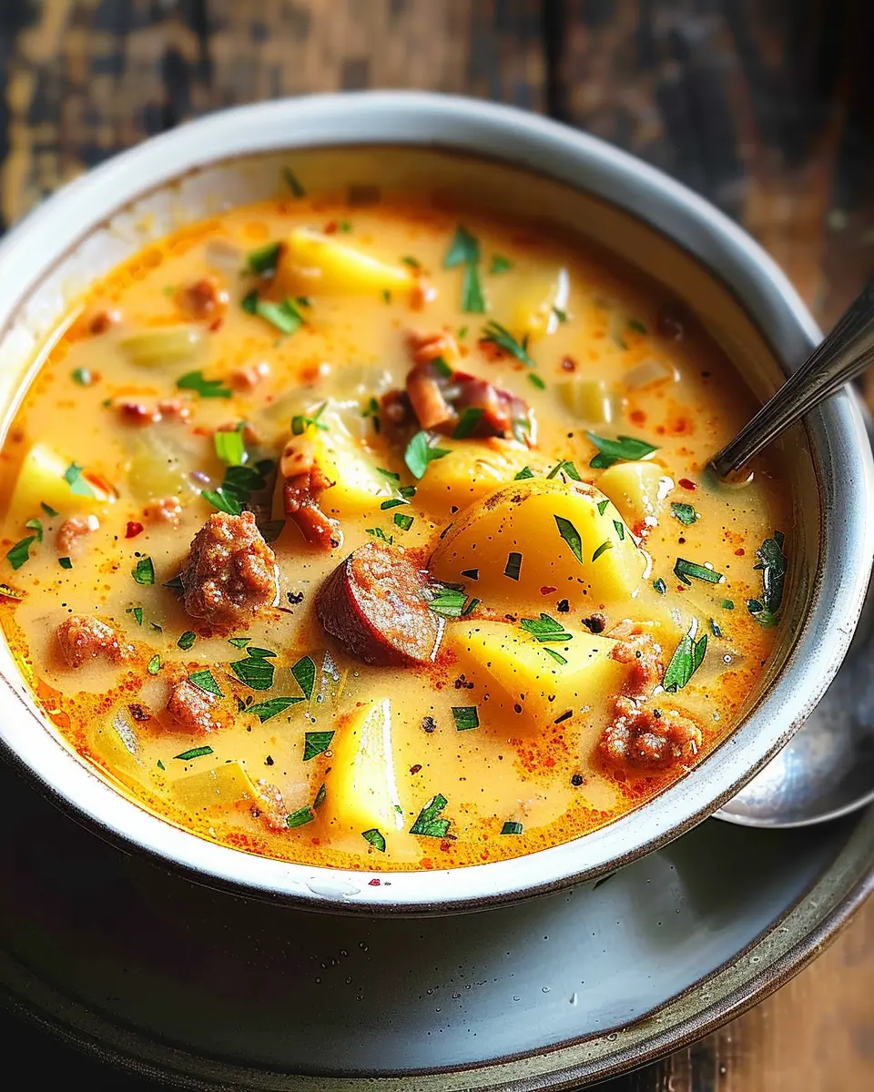 Spanish Potato Soup with Chorizo: A Cozy, Hearty Delight