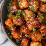 Crispy Honey Garlic Salmon Bites