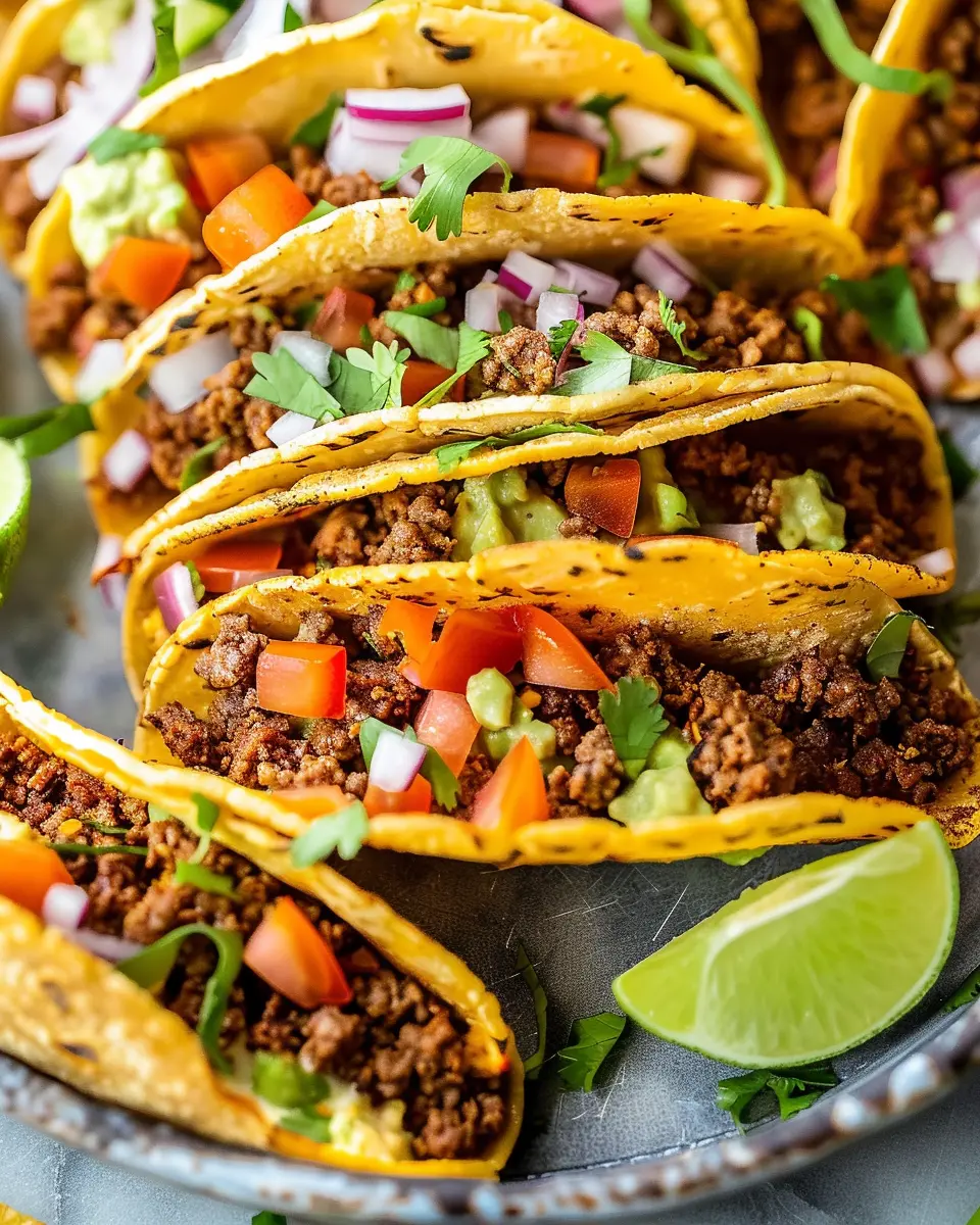Crispy Baked Ground Beef Tacos: Easy Family Favorite Recipe