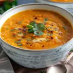 Moroccan Carrot Red Lentil Soup