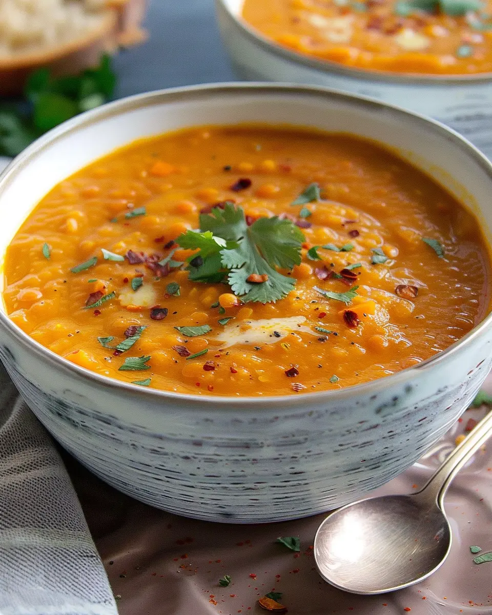 Moroccan Carrot Red Lentil Soup: Easy Comfort in a Bowl