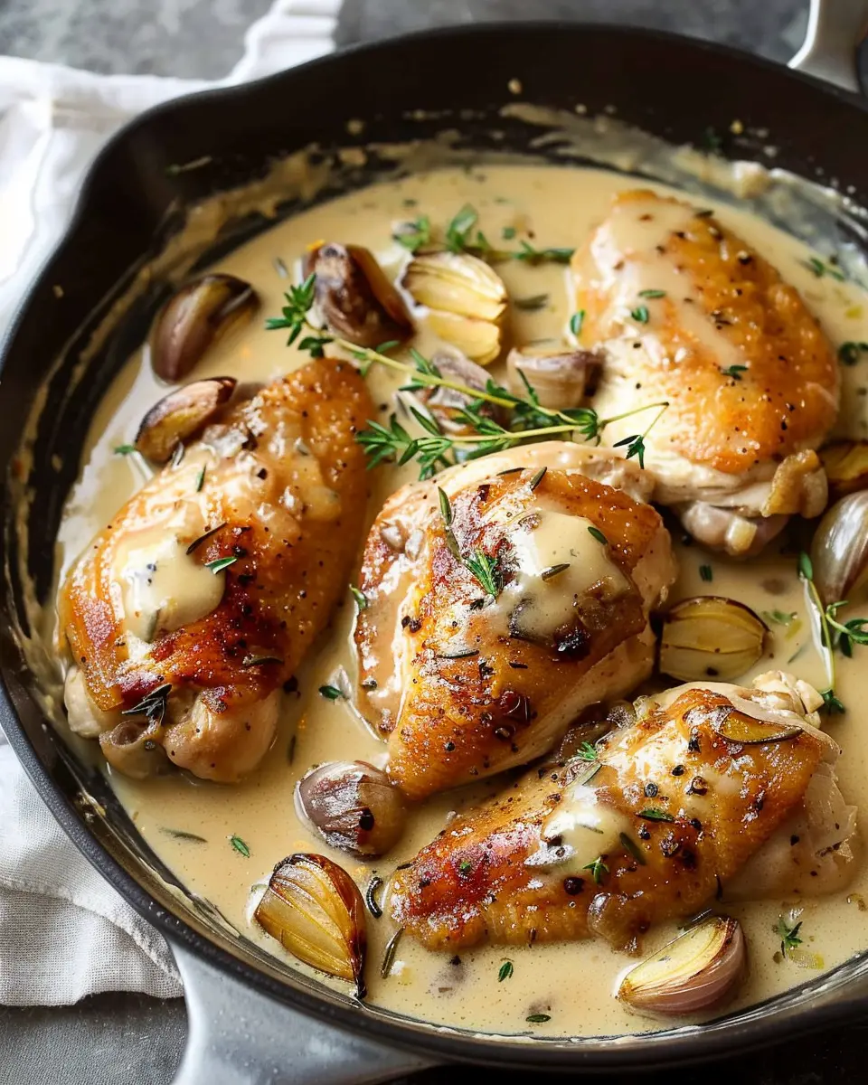 Creamy Garlic Chicken with Turkey Bacon: A Delightfully Indulgent Dish