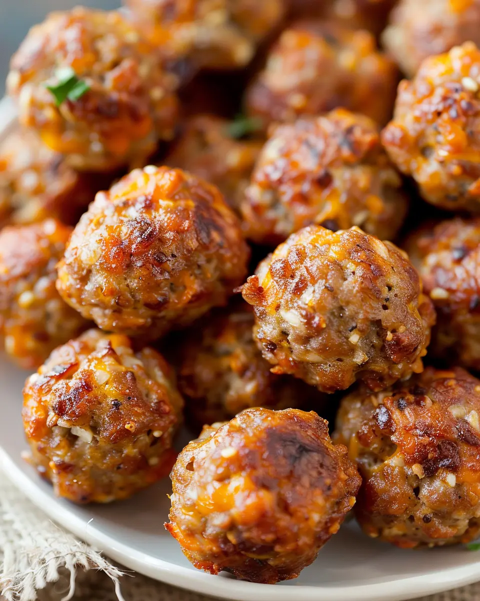 Sausage Balls Without Bisquick: Easy Turkey Bacon Beef Treats