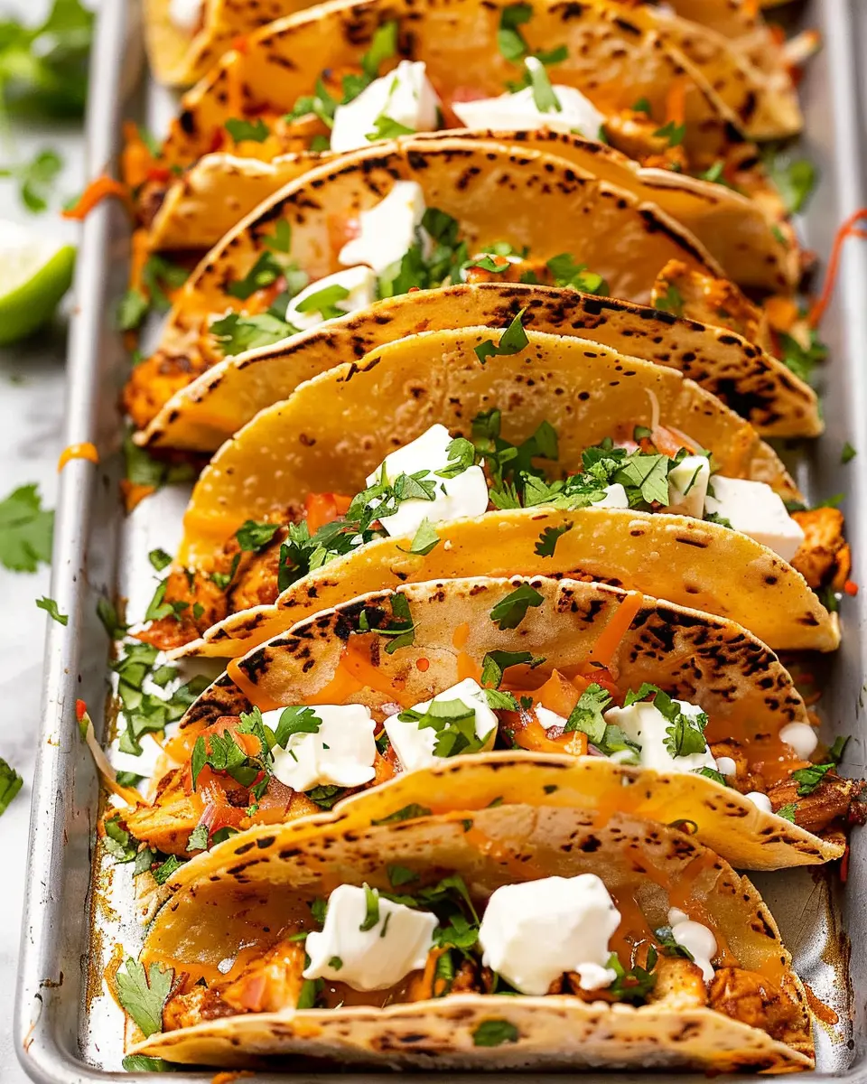 20 Minute Mini Baked Chicken Tacos: Easy Family-Friendly Treat