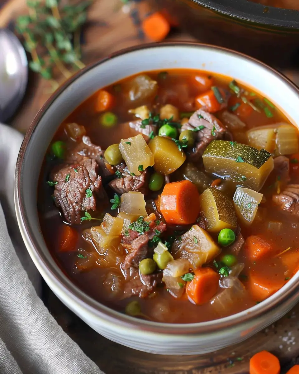 Old Fashioned Vegetable Beef Soup: A Heartwarming Family Classic