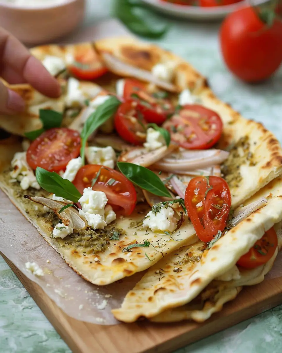 Cottage Cheese Flatbread: Easy Recipe with Turkey Bacon Delight