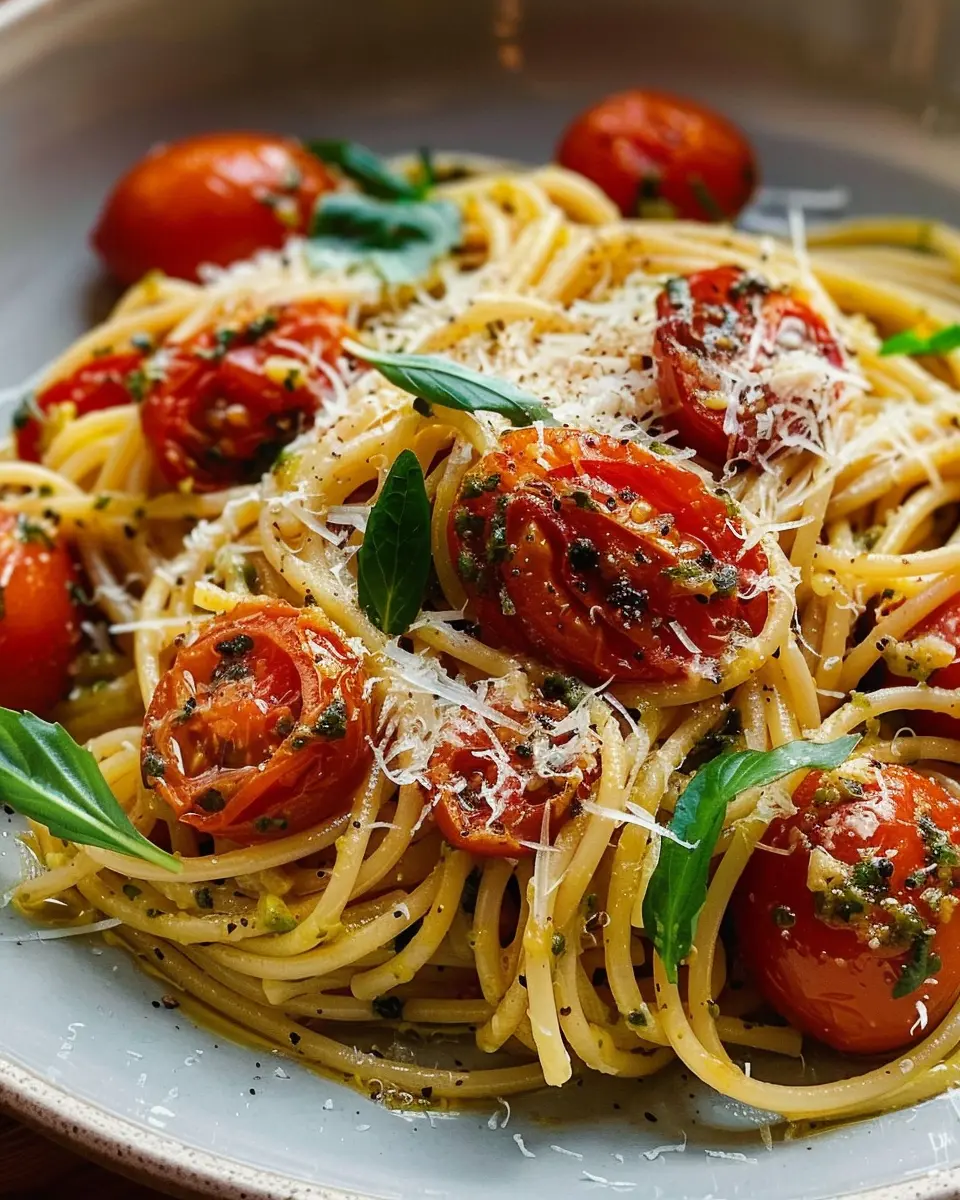 Pesto Pasta with Roasted Tomatoes: Easy &amp; Delicious Weeknight Meal