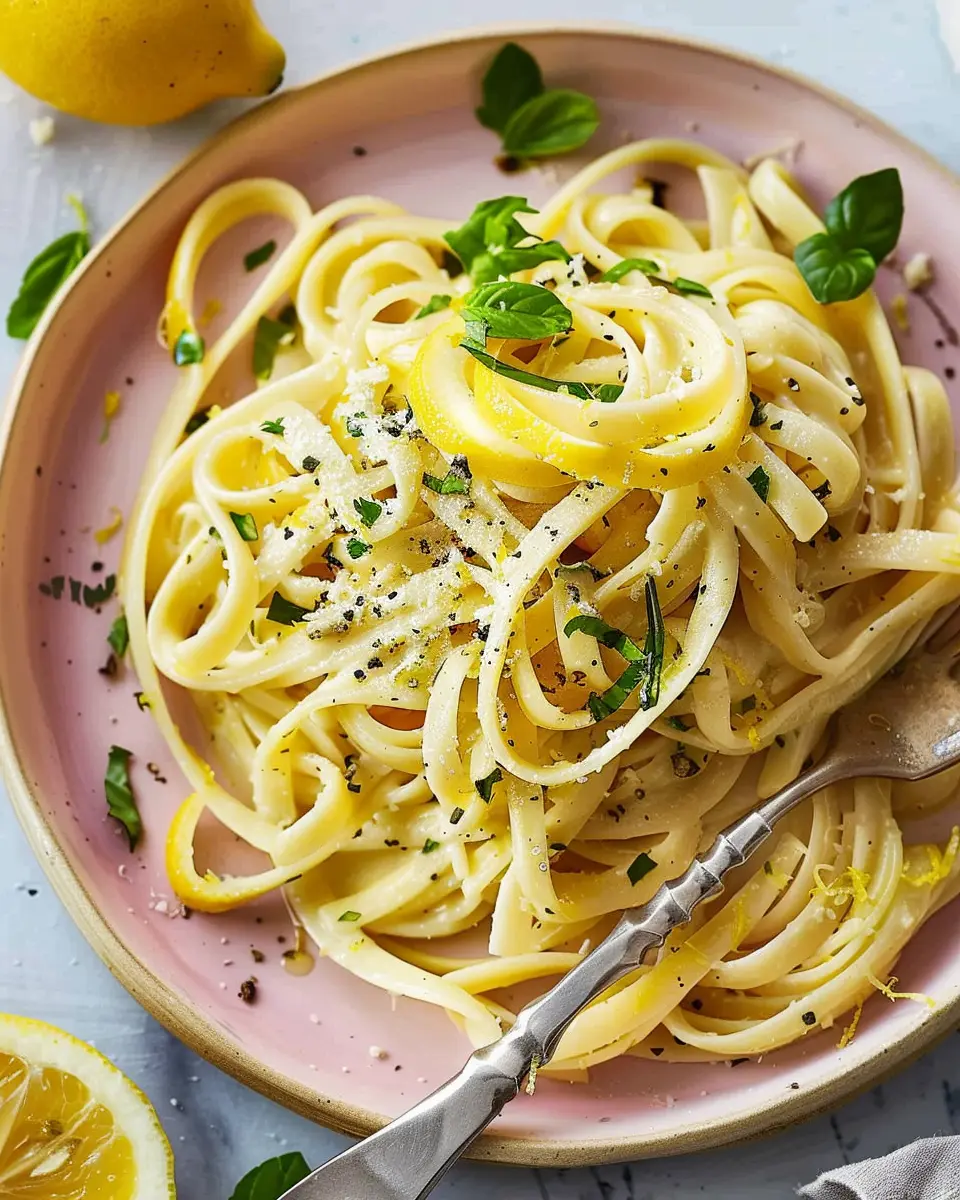 Lemon Pasta: A Fresh and Easy Recipe with Turkey Bacon