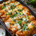 Buffalo Chicken Enchiladas