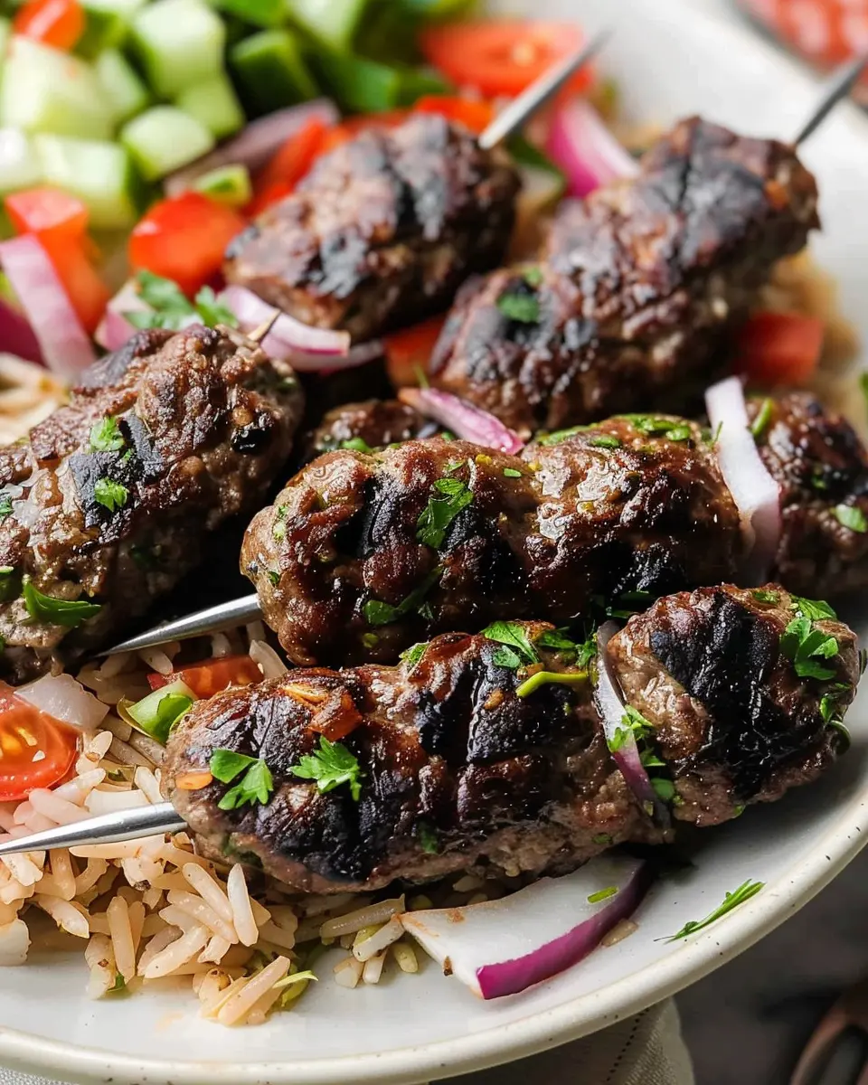 Beef Kafta Kebabs