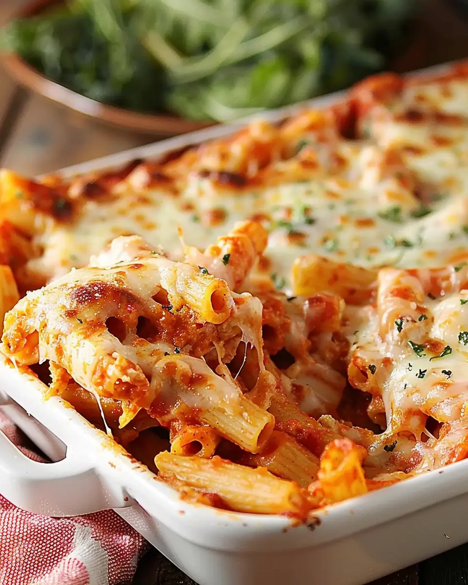 Cheesy Baked Ziti: Easy Comfort Food with Turkey Bacon Bliss