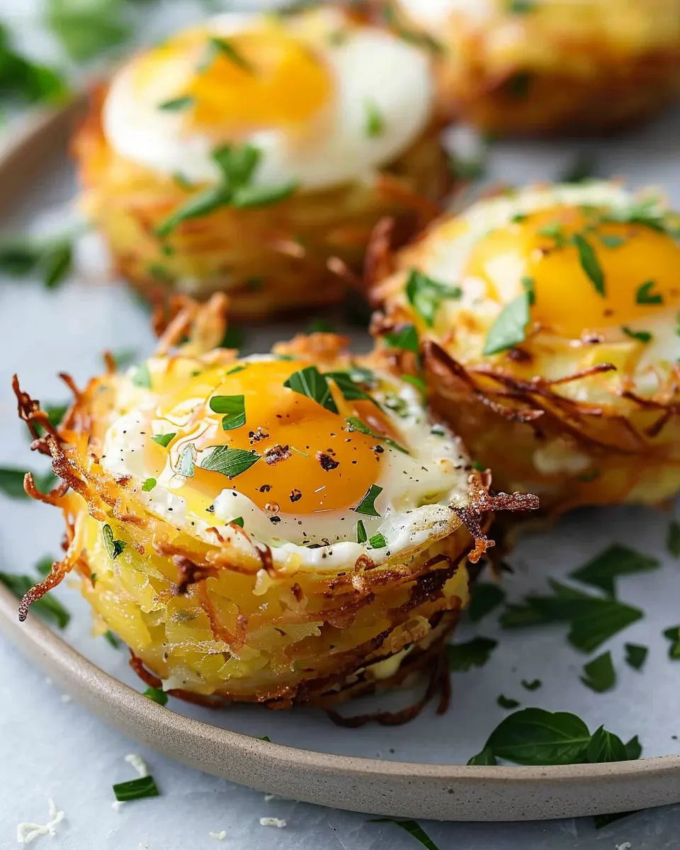 Egg Nests with Hash Browns: A Delicious Twist with Turkey Bacon