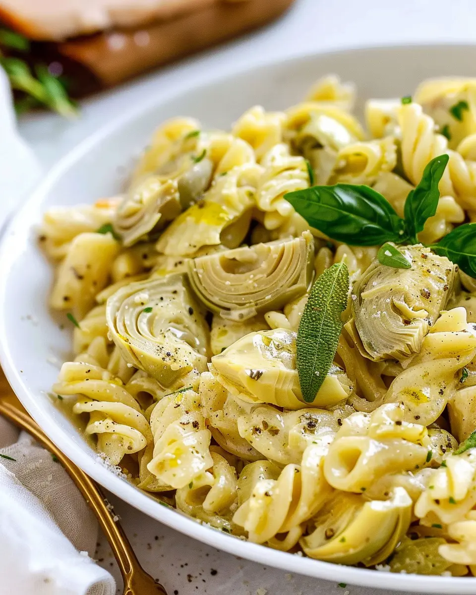 Artichoke Pasta Delight: Easy Recipe with Turkey Bacon Twist