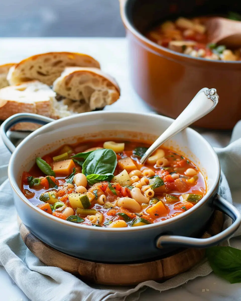 minestrone soup recipe: the best comfort food with turkey bacon