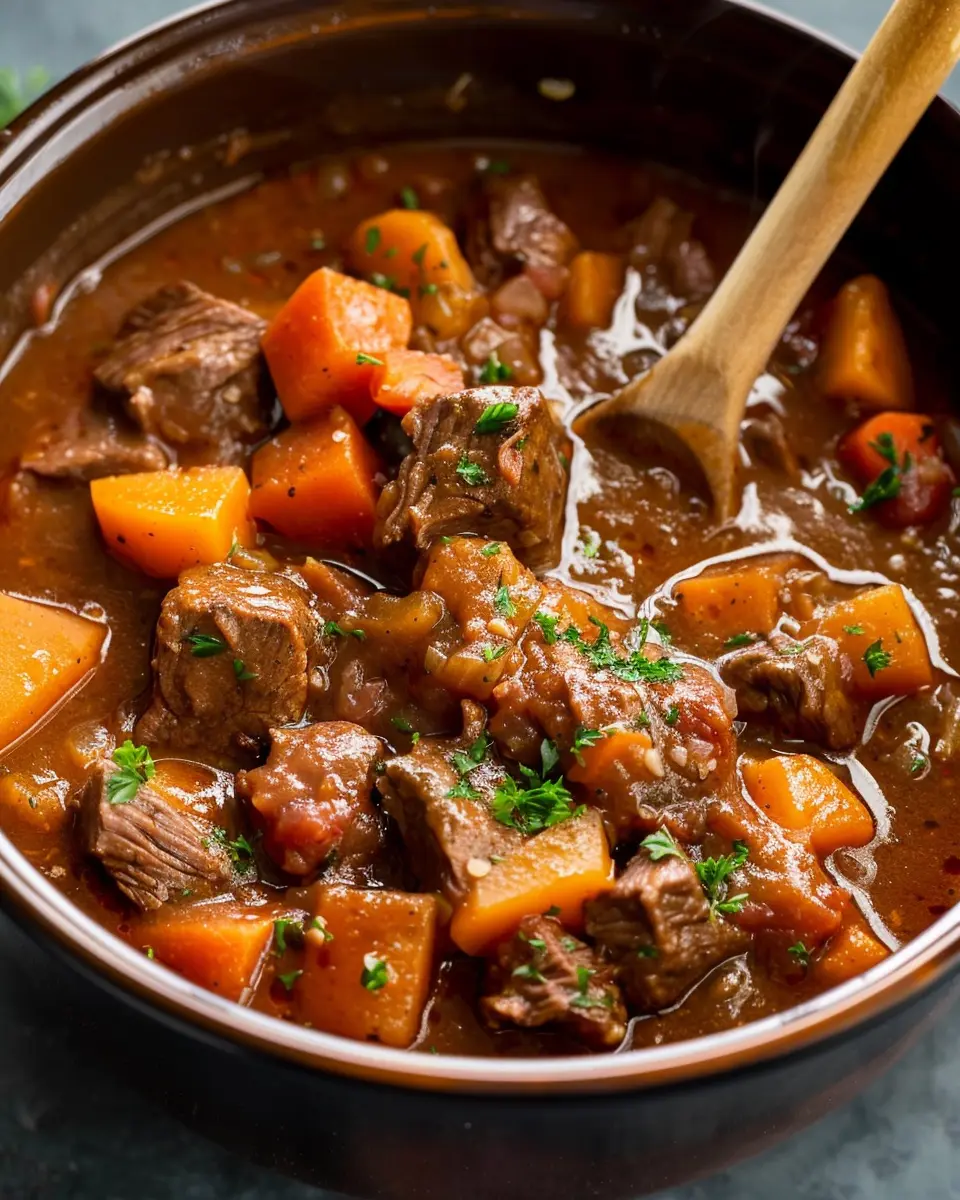 Crock Pot Beef Stew: Easy Comfort Food with Turkey Bacon Twist