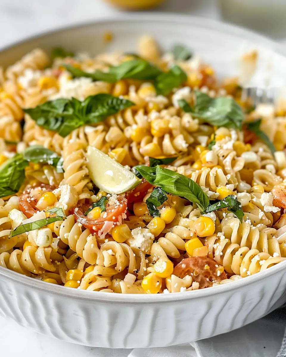 Healthy Street Corn Pasta Salad with Turkey Bacon: A Fresh Twist