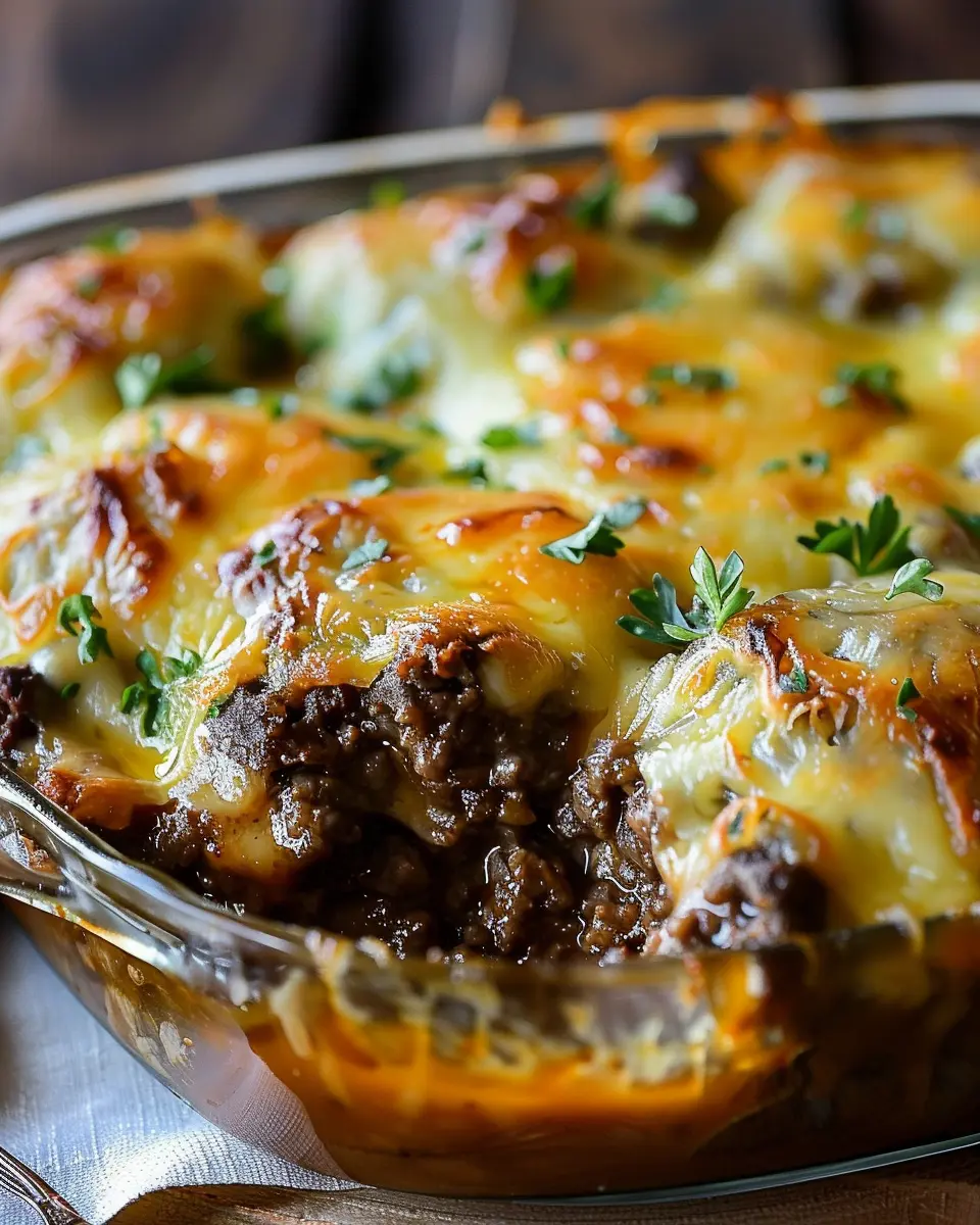 Amish Hamburger Steak Bake: Easy Comfort Food with Turkey Bacon