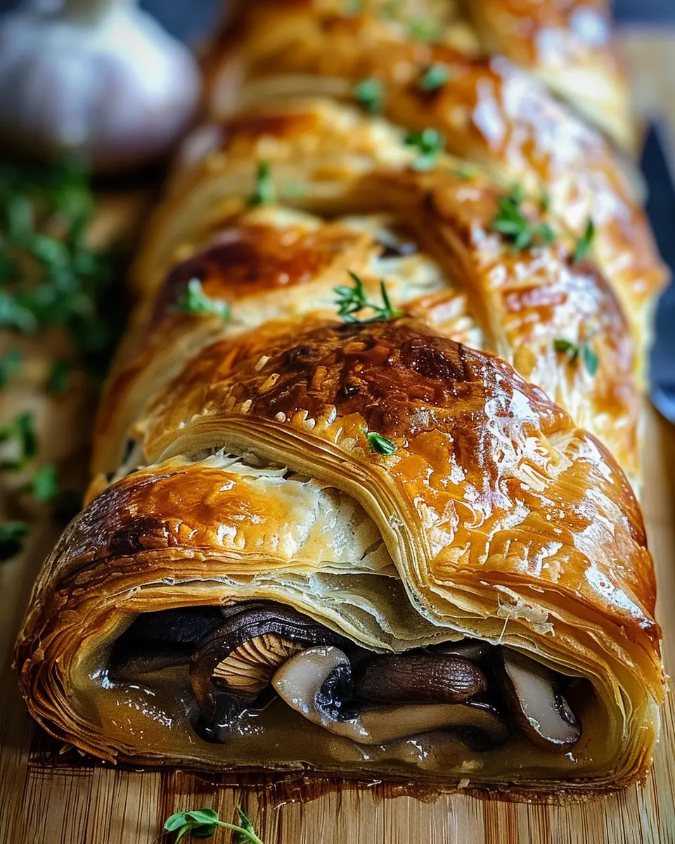 Savory Mushroom Gruyère Puff Pastry Braid: An Easy Delight for Home Chefs