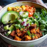 Sweet Potato and avocado Taco Bowl