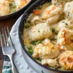 Easy Chicken and Dumplings with Biscuits