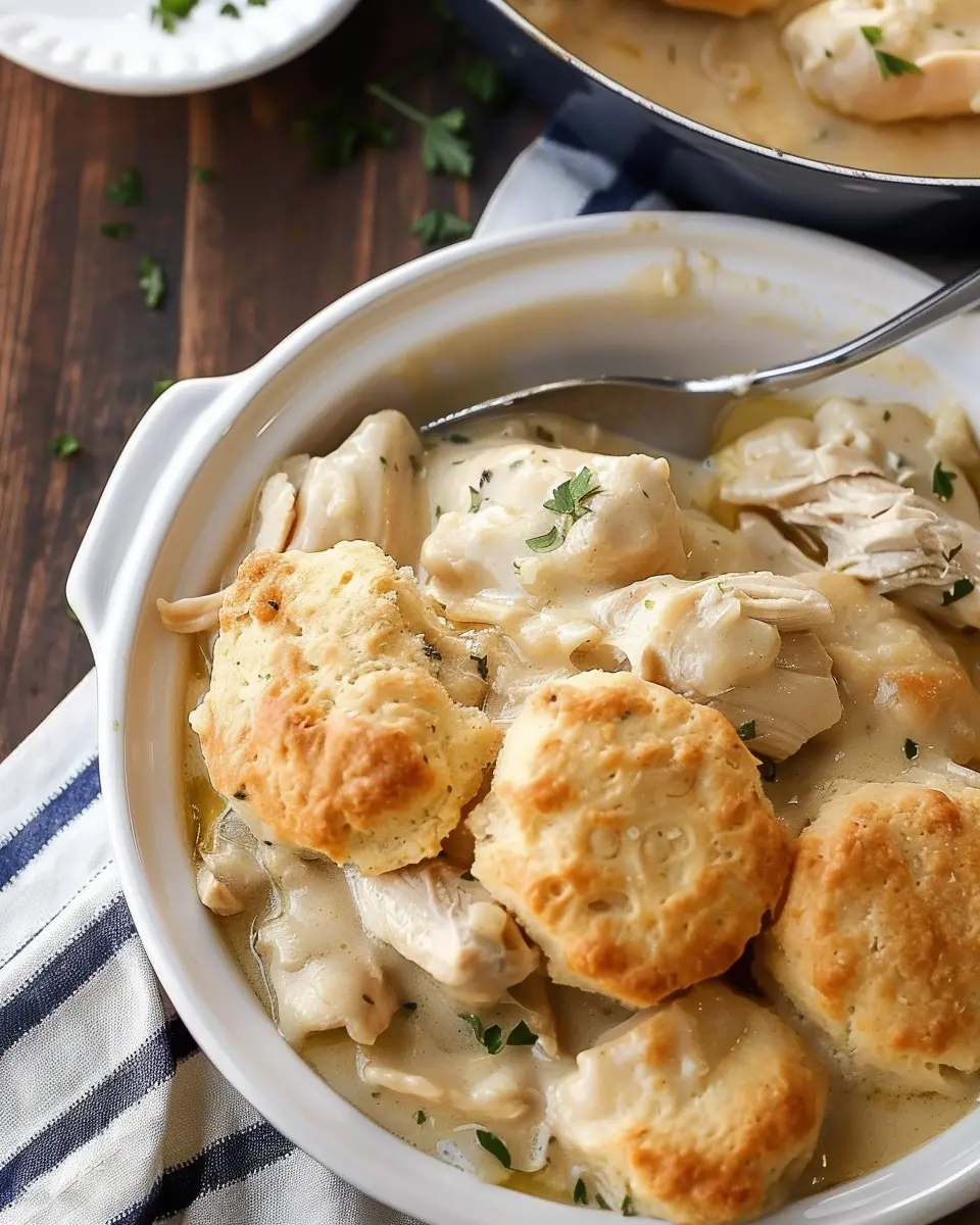 Easy Chicken and Dumplings: Comforting Biscuits for a Cozy Meal