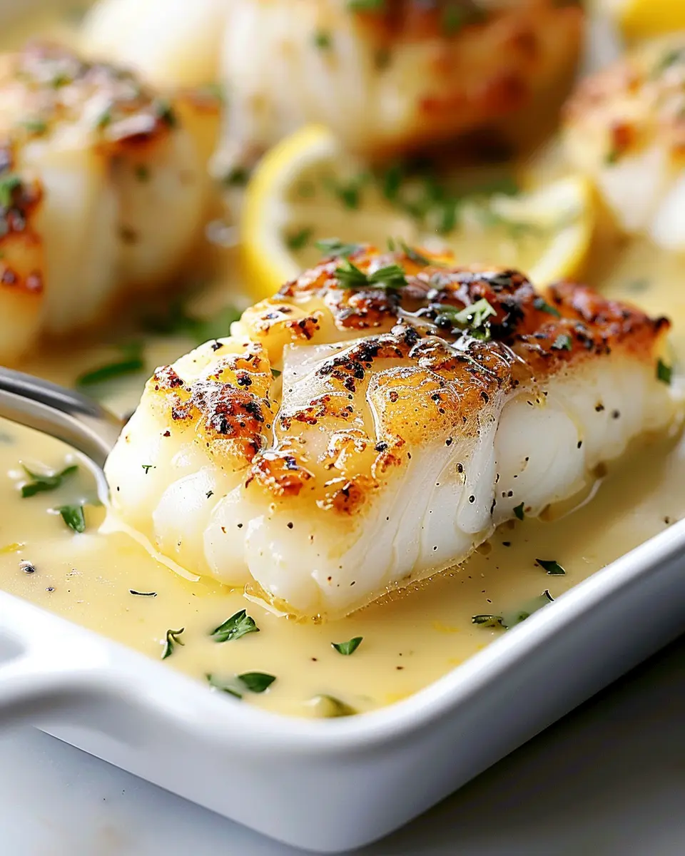 Baked Cod in Coconut Lemon Cream Sauce: A Delightfully Easy Recipe