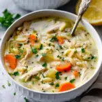 Lemon Chicken Orzo Soup