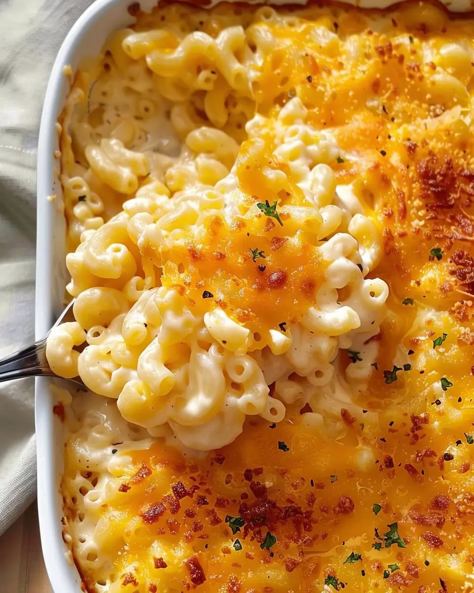 The Best Mac and Cheese Recipe with Turkey Bacon and Chicken Ham