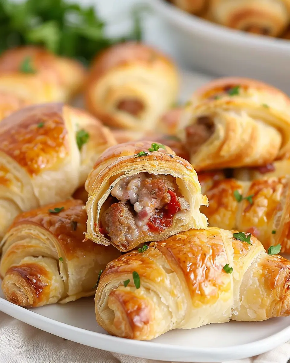 Sausage, Rotel &amp; Cream Cheese Crescent Rolls: Easy Weeknight Treats