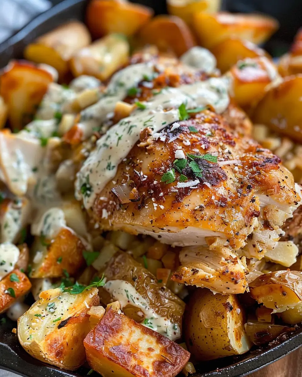 Garlic Parmesan Chicken and Potatoes: Easy Weeknight Delight