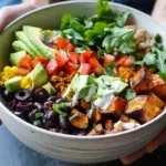 Sweet Potato and avocado Taco Bowl