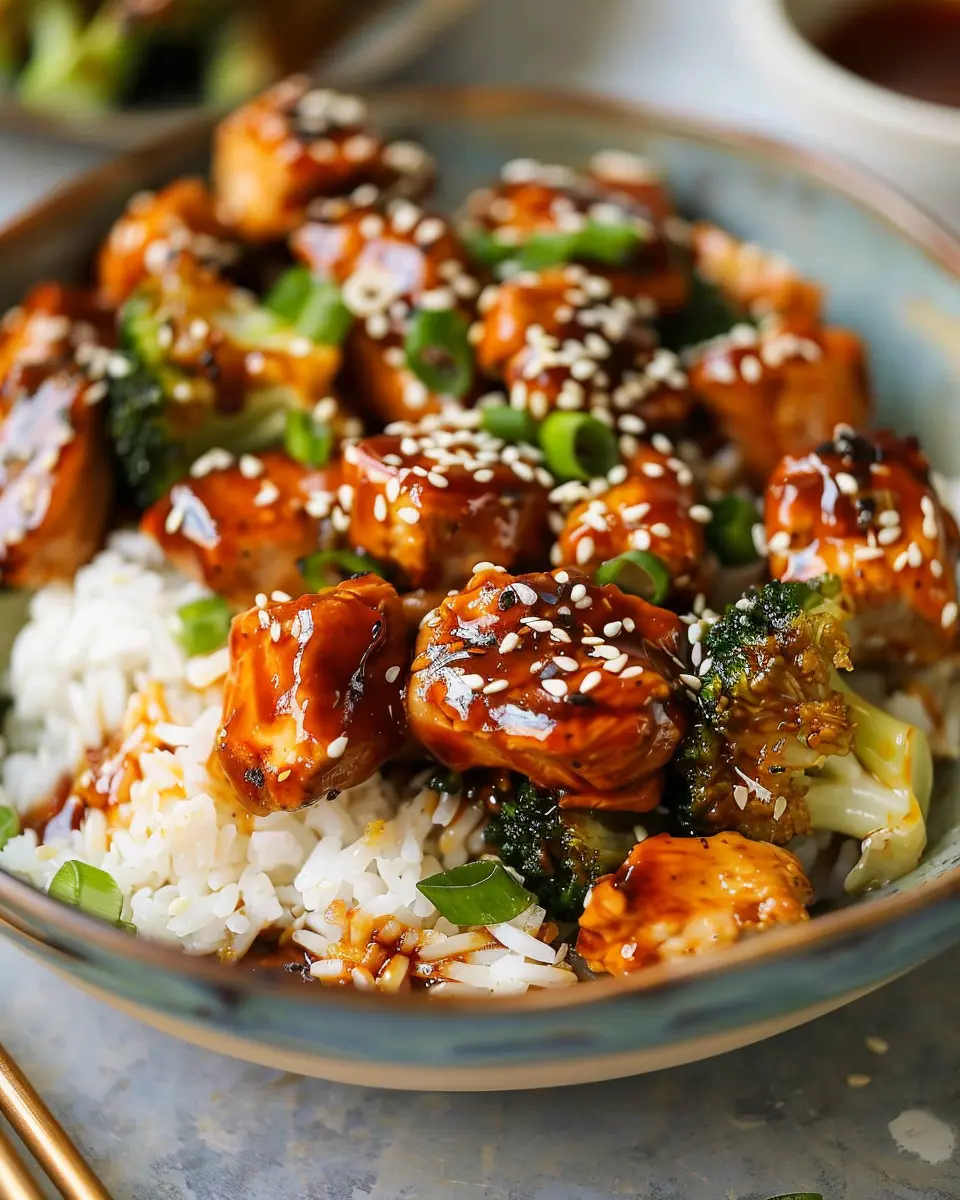 Delicious Sticky Chicken Rice Bowls: Easy Comfort Food Delight