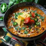 Decadent Lentil Tortilla Soup