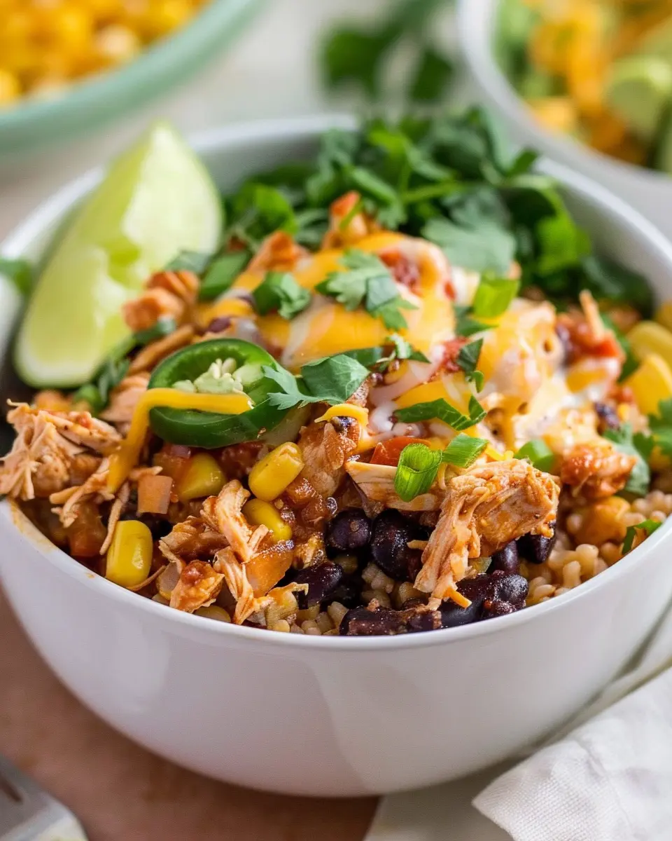 Chicken Burrito Bowl: Easy Slow Cooker Recipe for Tasty Meals