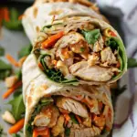 Thai Peanut Chicken Wraps